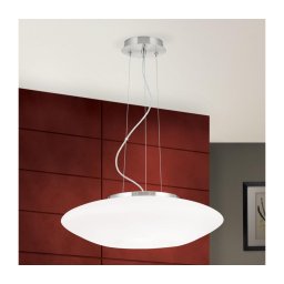 Lustră pe cablu Orion HL 6-1559/2 BLANC 2xE27/60W/230V d. 49 cm crom mat