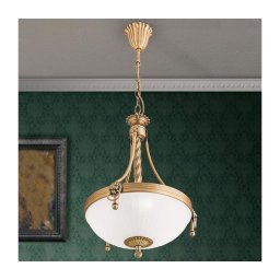 Lustră pe lanț Orion HL 6-1611/3 ROCCA 3xE27/60W/230V d. 32 cm bronz/alb