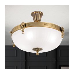 Lustră aplicată Orion DL 7-523/43 ROCCA 4xE27/60W/230V d. 43 cm bronz/alb