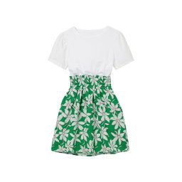 Desigual Rochie verde / negru / alb