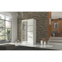 Dulap cu usi glisante si oglinda 120x215 cm, Gilton, ADRK Furniture