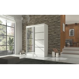 Dulap cu usi glisante si oglinda 150x215 cm, Gilton, ADRK Furniture