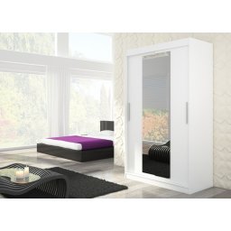 Dulap cu usi glisante si oglinda 150x200 cm, Iness, ADRK Furniture