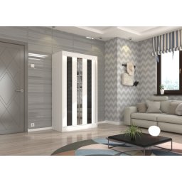 Dulap cu usi glisante si oglinda 120x215 cm, Keita, ADRK Furniture