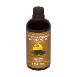 Ulei natural, Glicerina Vegetala, Puritate 99,5%, Savonia - 100ml