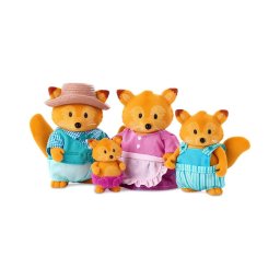 Set de figurine Li'l Woodzeez TIPPYTAIL familie de vulpi