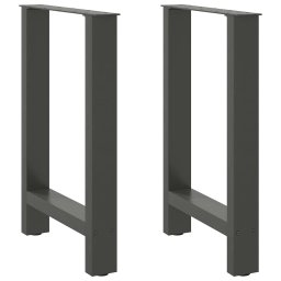 Picioare masuta de cafea Antracit 2 buc 60x(72-73) cm Otel GartenMobel Dekor