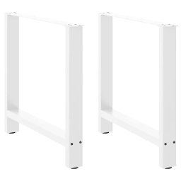 Picioare masuta de cafea alb 2 buc 80x(72-73) cm Otel GartenMobel Dekor
