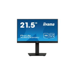 Monitor VA LED Iiyama 21.5" XUB2293HSU-B7, FulL HD (1920 x 1080), HDMI, DisplayPort, Boxe, 100 Hz, 1 ms, Negru