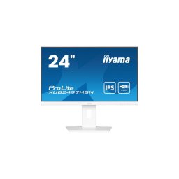 Monitor IPS LED Iiyama 23.8" XUB2497HSN-W2, Full HD (1920 x 1080), HDMI, DisplayPort, Boxe, Pivot, 100 Hz, 1 ms, Alb