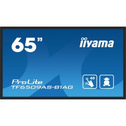 Ecran Profesional IPS LED Iiyama 64.5" TF6539AS-B1AG, UHD (3840 x 2160), HDMI, DisplayPort, Boxe, Negru