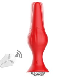 Vibrator anal LoveS Rose and Diamond Red