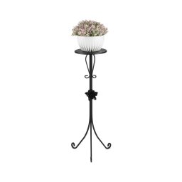Suport de flori 95x39 cm negru