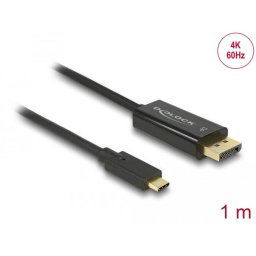 Cablu USB Type-C male > DisplayPort male, 4K 60Hz 1m black