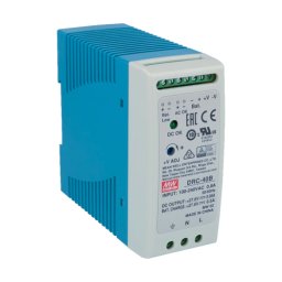 Sursa de alimentare in comutatie, 27.6V / 0.95A + 0.5A, sina DIN, backup - MEAN WELL DRC-40B