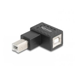Adaptor USB-B 2.0 unghi 90 grade stanga T-M, Delock 67207