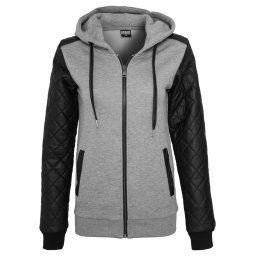 Urban Classics Hanorac 'Diamond' gri / negru