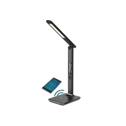 Lampă de masă IMMAX KINGFISHER Qi BLACK 08965L
