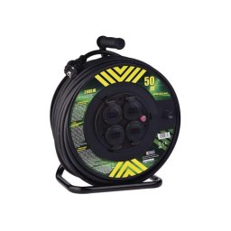 Cablu prelungitor pe tambur - 4 prize 50m EMOS P084503