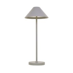 lampa de masa led 3w 240lm 3000k reincarcabila aluminiu argintiu liberty kelu