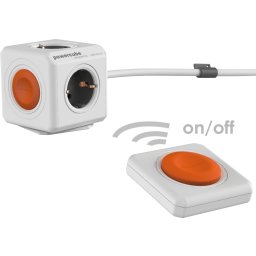 prelungitor in forma de cub 4 prize 1.5m cu telecomanda powercube remote allocacoc