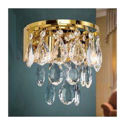 Aplică de cristal Orion WA 2-1369/2 CELESTE 2xG9/40W/230V auriu