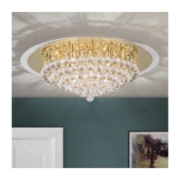Plafonieră de cristal Orion DLU 2378/9/62 GLORIA 9xG9/40W/230V d. 62 cm auriu