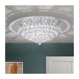 Plafonieră de cristal Orion DLU 2378/9/62 GLORIA 9xG9/40W/230V d. 62 cm crom