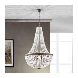 Lustră de cristal pe lanț Orion HL 6-1497/6 ARILA 6xE27/60W/230V maro/patină