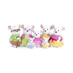 Set de figurine Li'l Woodzeez NIBBLEKIN familie de șoareci