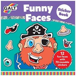 Carte cu abtibilduri GALT Funny Faces