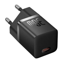 Incarcator retea Baseus GaN Mini 1C, 30W, 3A, 1 x USB-C, Negru