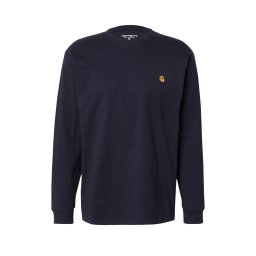 Carhartt WIP Tricou 'Chase' bleumarin / galben auriu