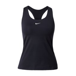 NIKE Sport top 'SWOOSH' negru / alb