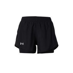 UNDER ARMOUR Pantaloni sport 'Fly-By' negru / alb