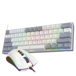Tastatura Kit tastatura mecanica si mouse Gaming Dynamic Duo RGB Alb