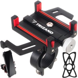 Suport telefon pentru bicicleta universal, telefoane de la 54 mm la 100 mm, Negru