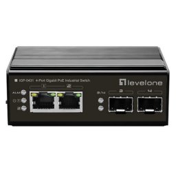 Switch Comutator IGP-0431, 2 porturi, PoE, Negru
