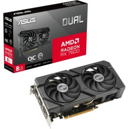 Placa video AMD Radeon RX 7600 Dual EVO OC 8 GB GDDR6 128 bit
