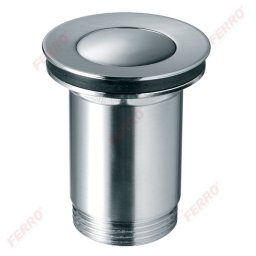 Ventil lavoar click-clack din alama 1 1/4" cu preaplin nichel partial