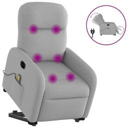 Scaun electric pentru masaj picioare în picioare stofa gri nor GartenMobel Dekor