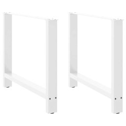 Picioare masuta de cafea alb 2 buc 90x(72-73) cm otel GartenMobel Dekor
