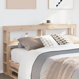 Tablie de pat cu rafturi, 120 cm, lemn masiv de pin GartenMobel Dekor