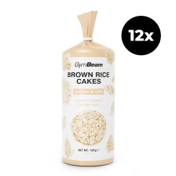 GymBeam Rondele de orez brun 12 x 120 g quinoa și chia