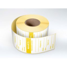 Etichete HACCP autocolante personalizate Zilele Saptamanii - MARTI, 1000 buc rola, set 3 role
