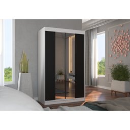 Dulap cu usi glisante si oglinda 120x200 cm, Marvin, ADRK Furniture