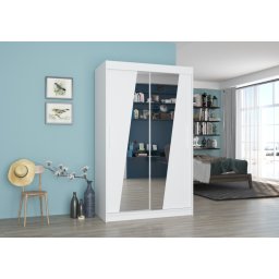 Dulap cu usi glisante si oglinda 120x200 cm, Texas, ADRK Furniture