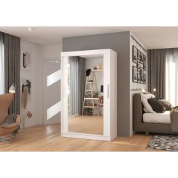 Dulap cu usi glisante si oglinda 120x200 cm, Tibago, ADRK Furniture