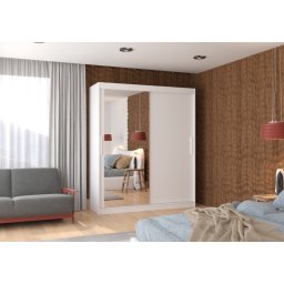 Dulap cu usi glisante si oglinda 180x215 cm, Tom, ADRK Furniture