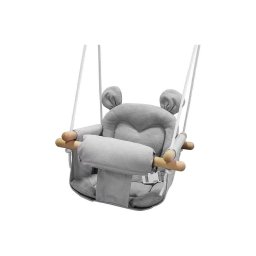 Leagăn textil pentru copii 2Kids Toys gri/fag